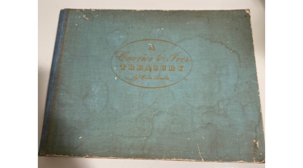 Currier & Ives Treasury - Colin Simkin - Lithographed - 1955 - Hardcover